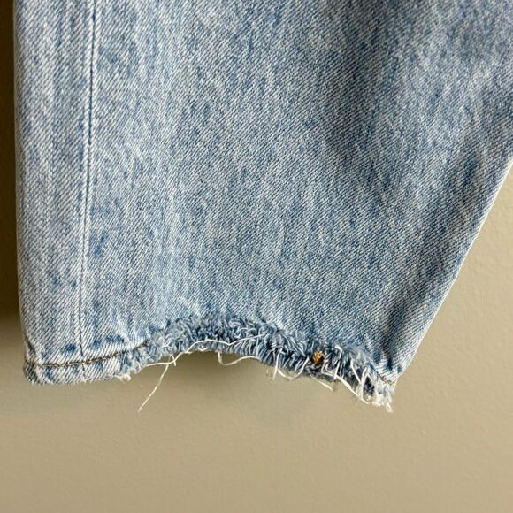 Agolde Jamie high rise classic distressed‎ slim fit button fly jeans size 32 - Picture 6 of 16